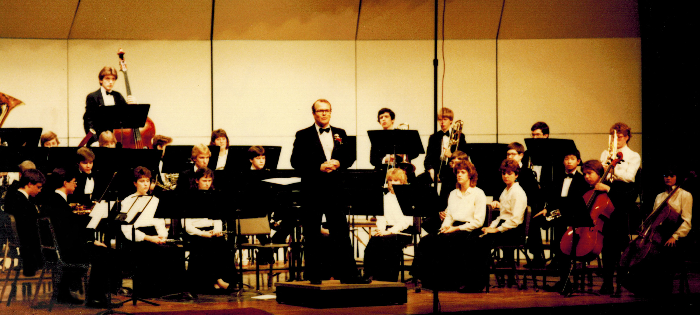  On stage with the YHS Concert Band 