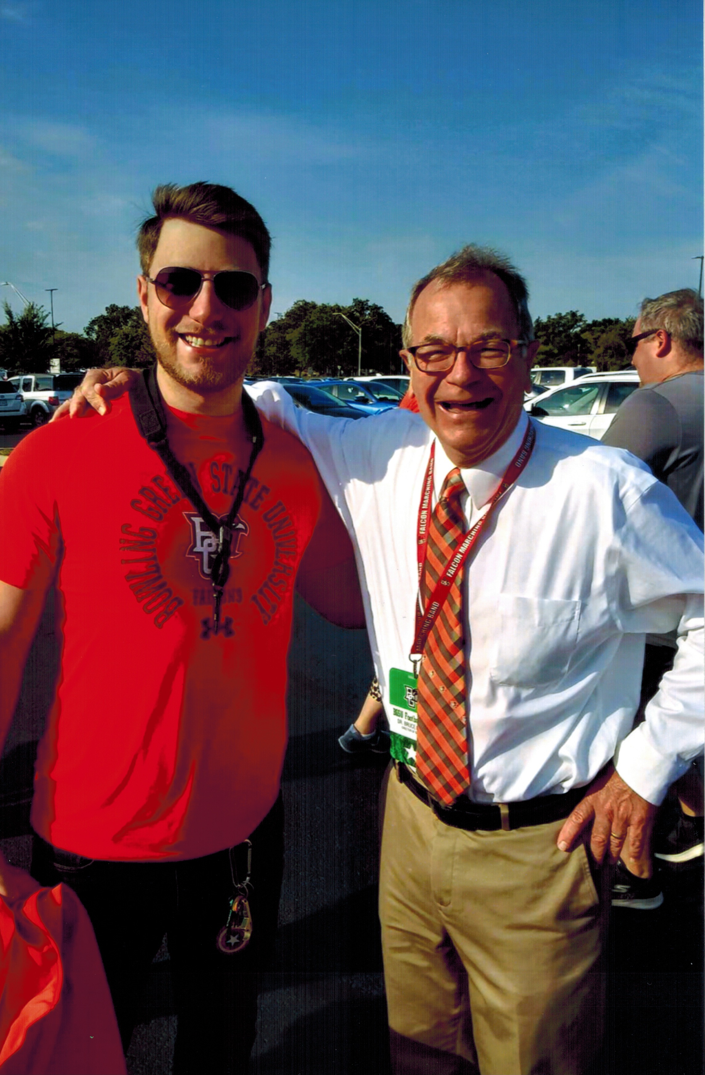  Dr. Moss with Zach Miller. (photo: Dawn Borg) 