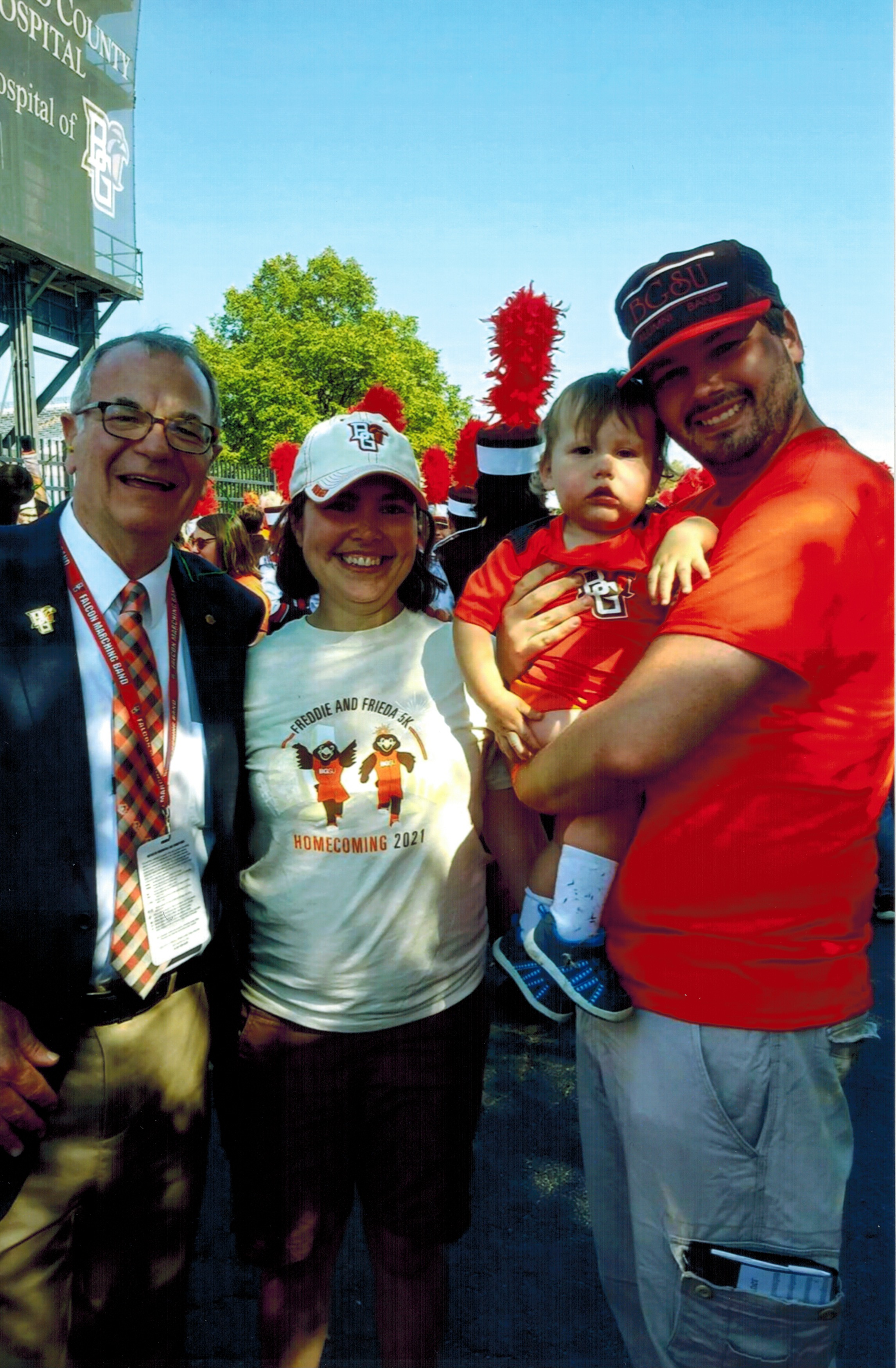  With Lily, Adam, and baby Young. (photo: Dawn Borg) 