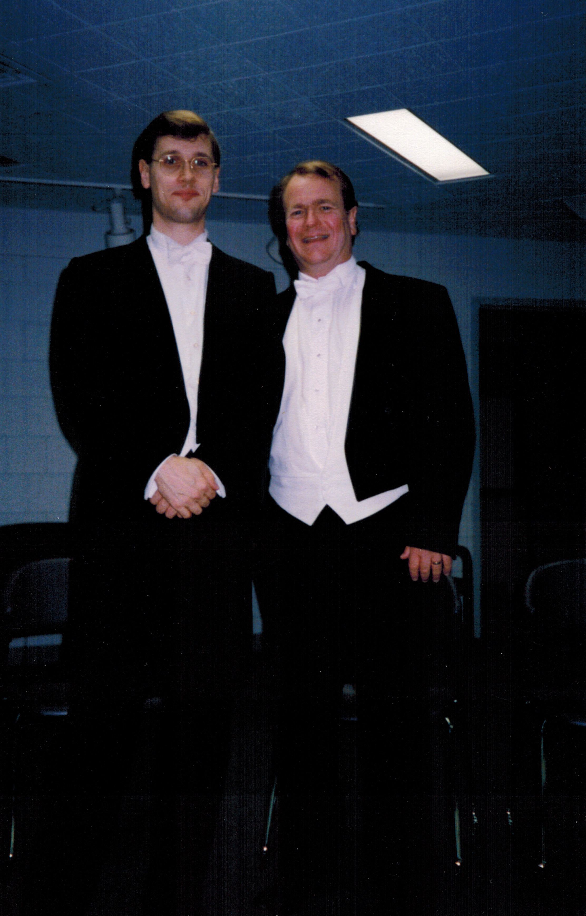  In the green room with guest trumpet soloist John Hagstrom 