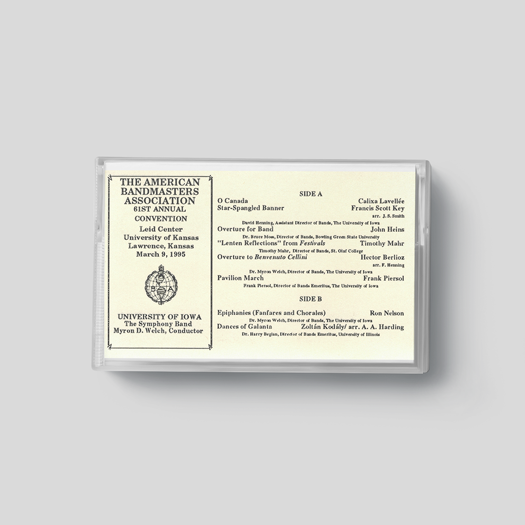  Dr. Moss guest conducted the University of Iowa Symphony Band at the ABA Convention in 1995, the year of his induction. 