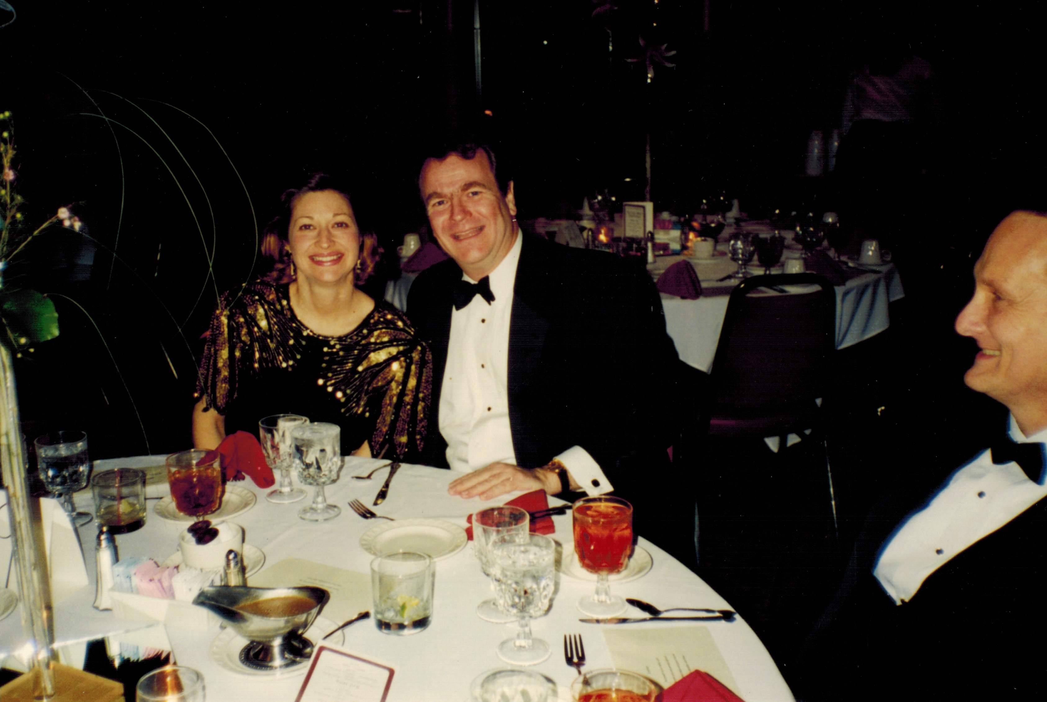  Dr. Moss and his wife Kathy at the ABA Convention in 1995, the year of his induction into the organization. On the right of the photo is John Whitwell. 