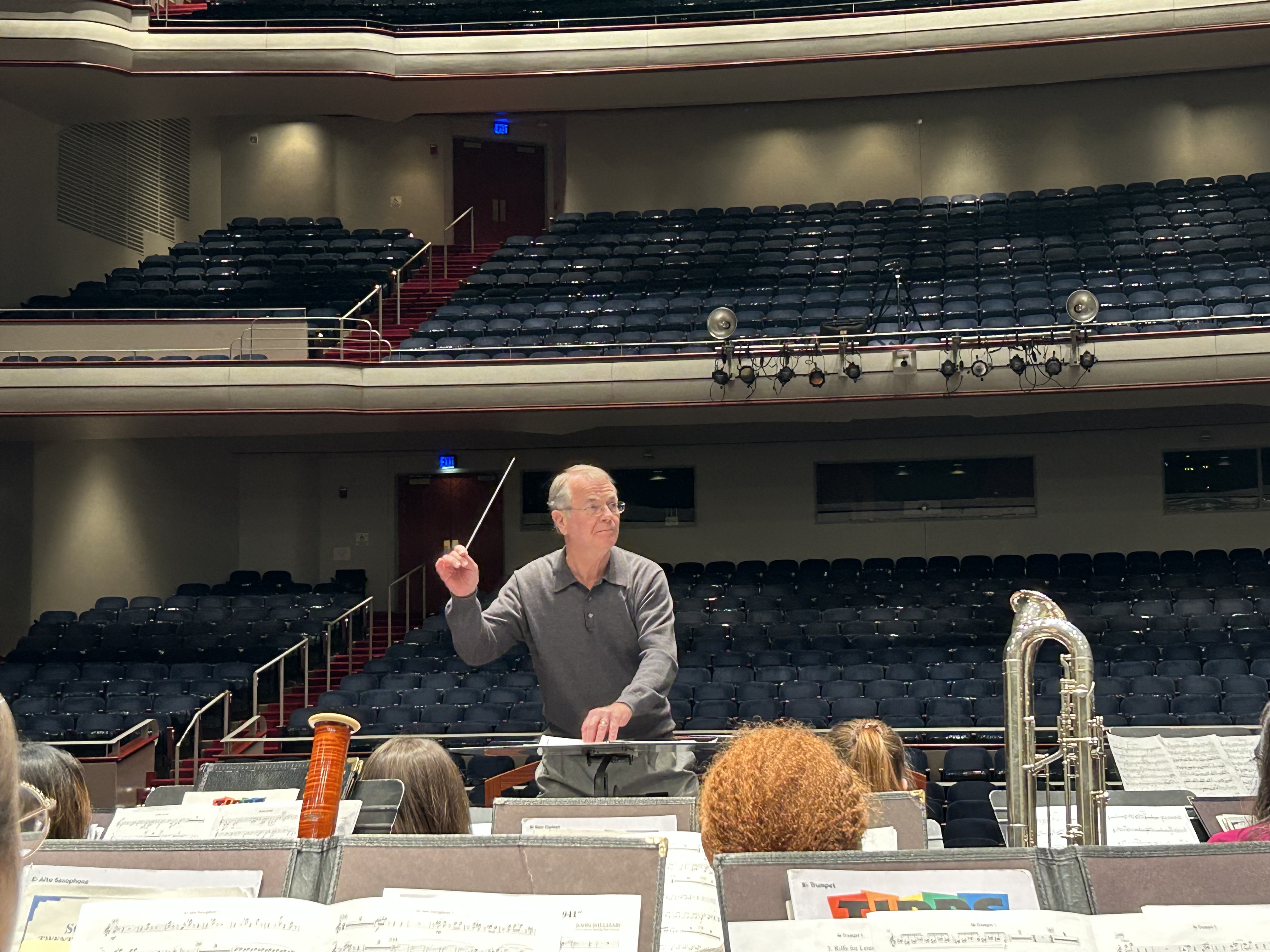  Moss rehearses the Univeristy of Iowa Symphony Band at the 88th ABA Convention (2023).  