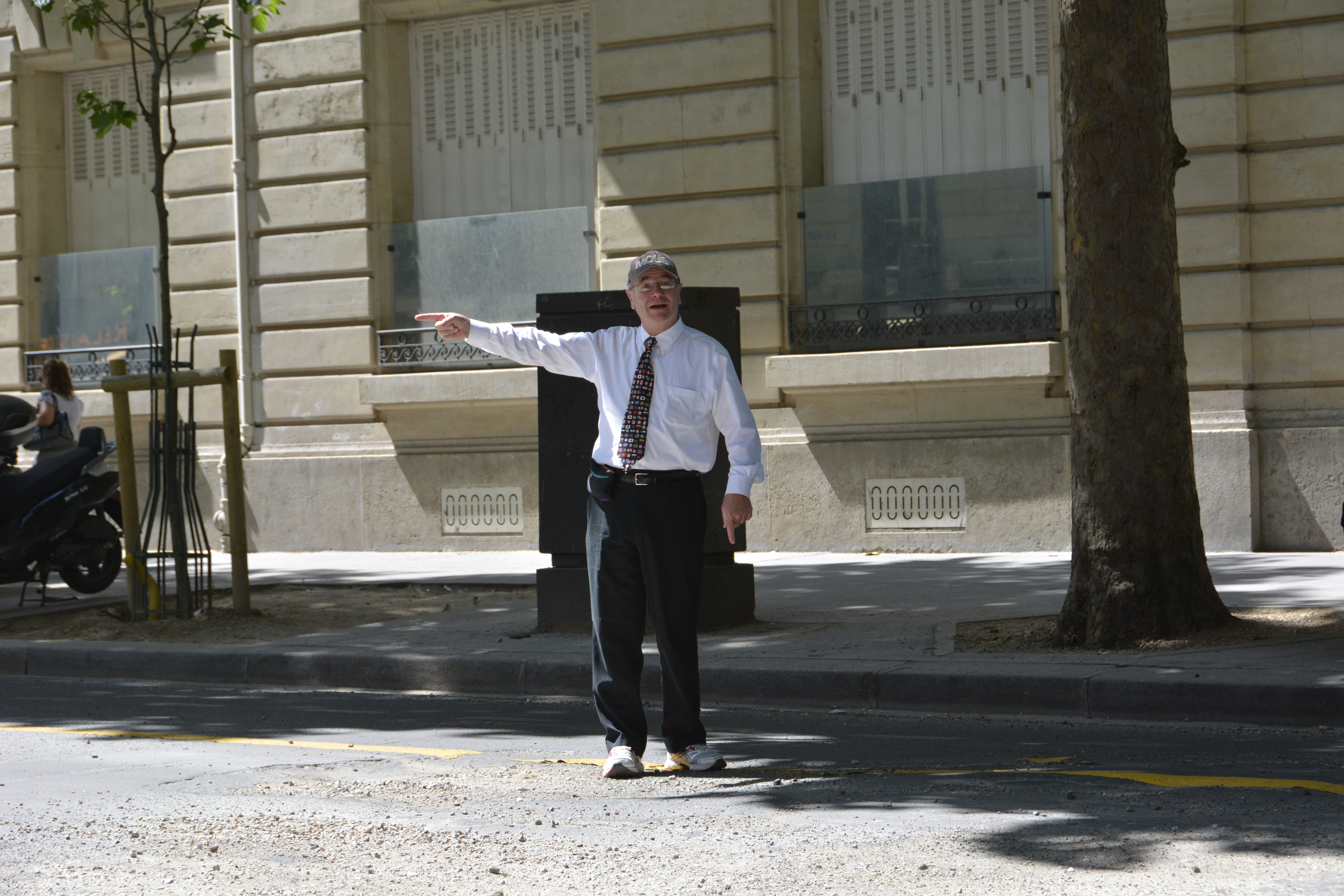  We have no idea what's over there. But the hat says - Moss. 