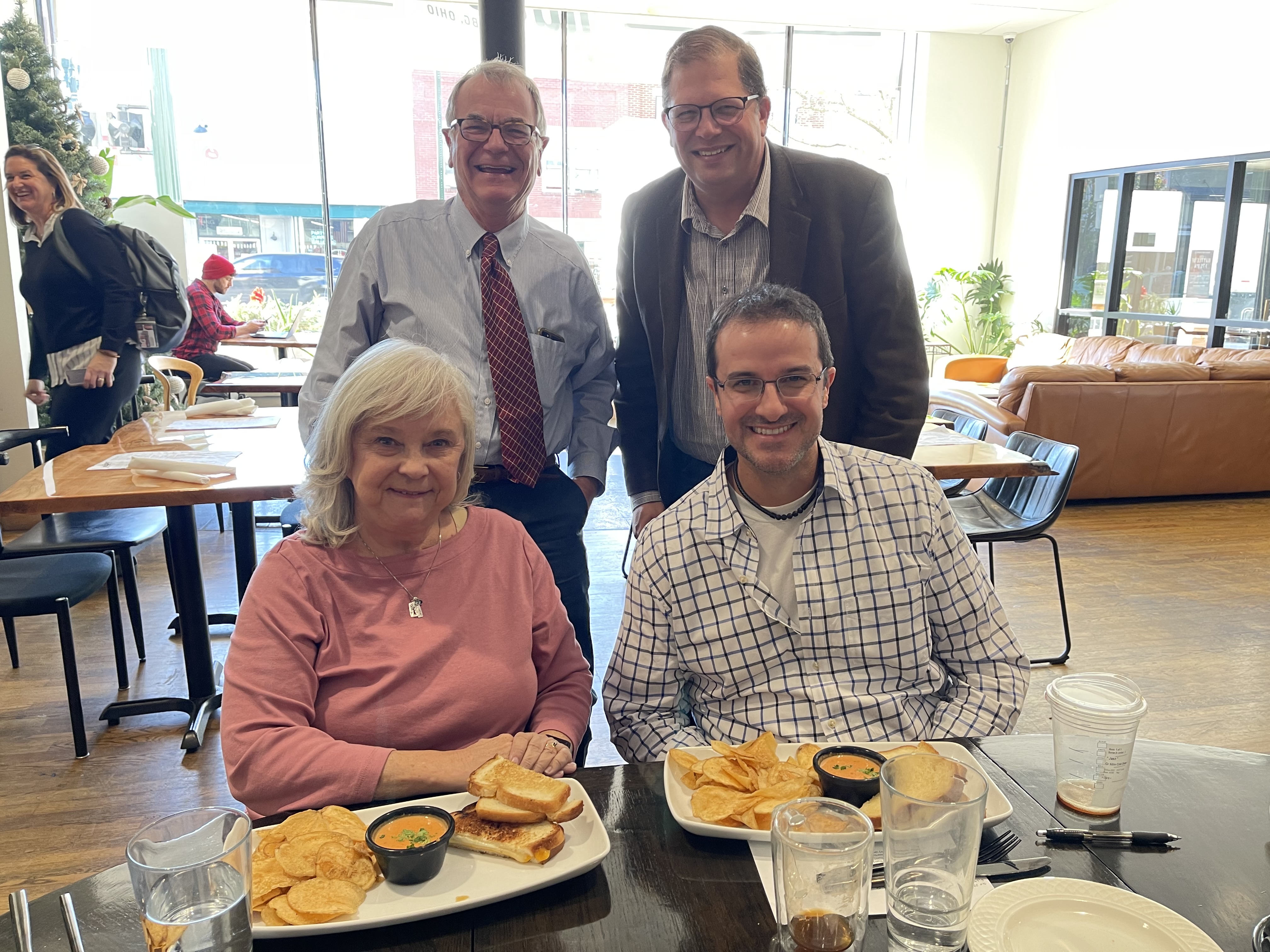  With NEW FMB Director Jon Waters, former FMB Director Carol Hayward, and BGSU alum Jason Sivill ('04) (photo: Bill Hayward)  