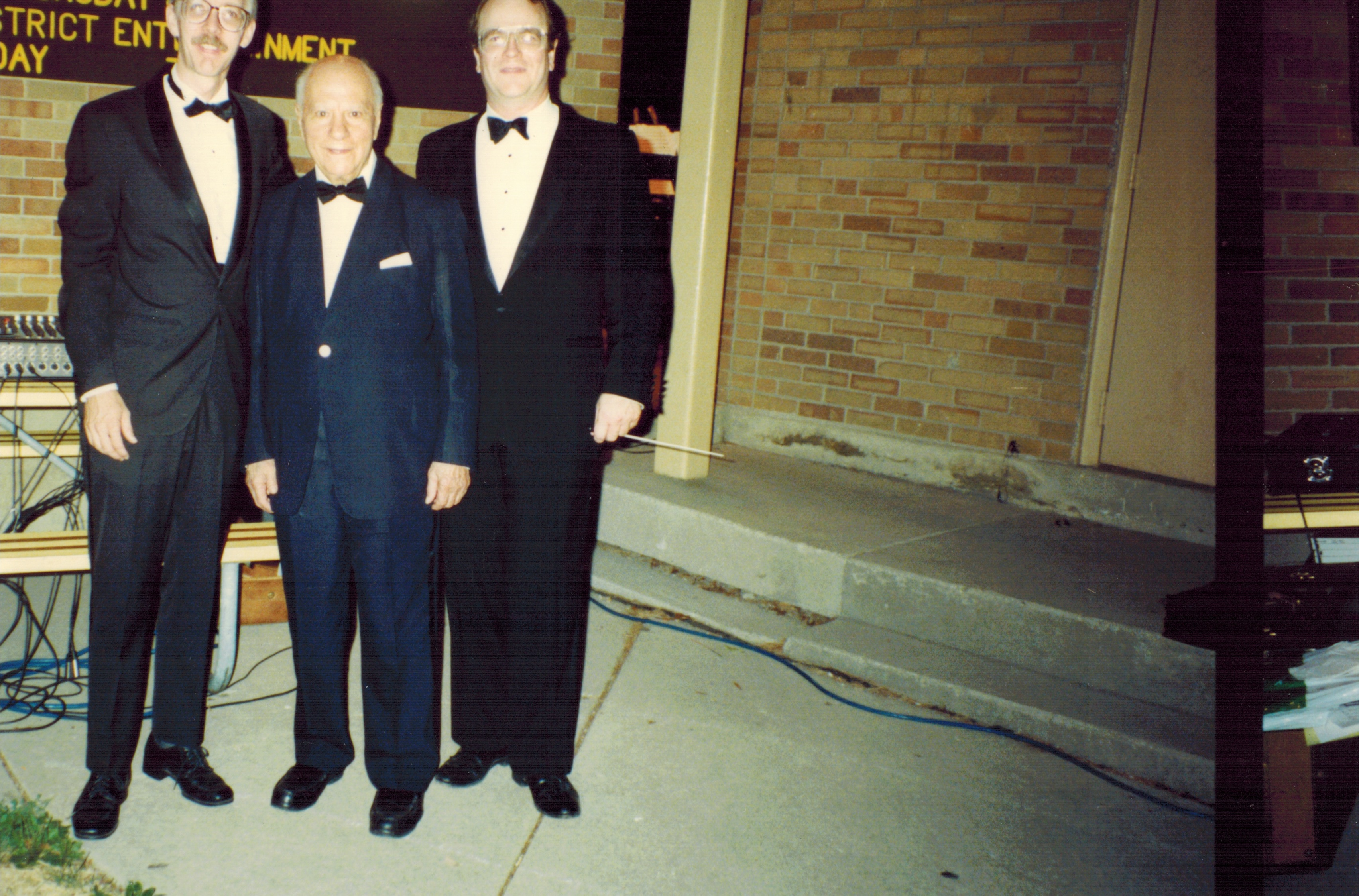  Jerry Rife, William Revelli, and Bruce Moss at Memorial Park, Wheaton, IL 
