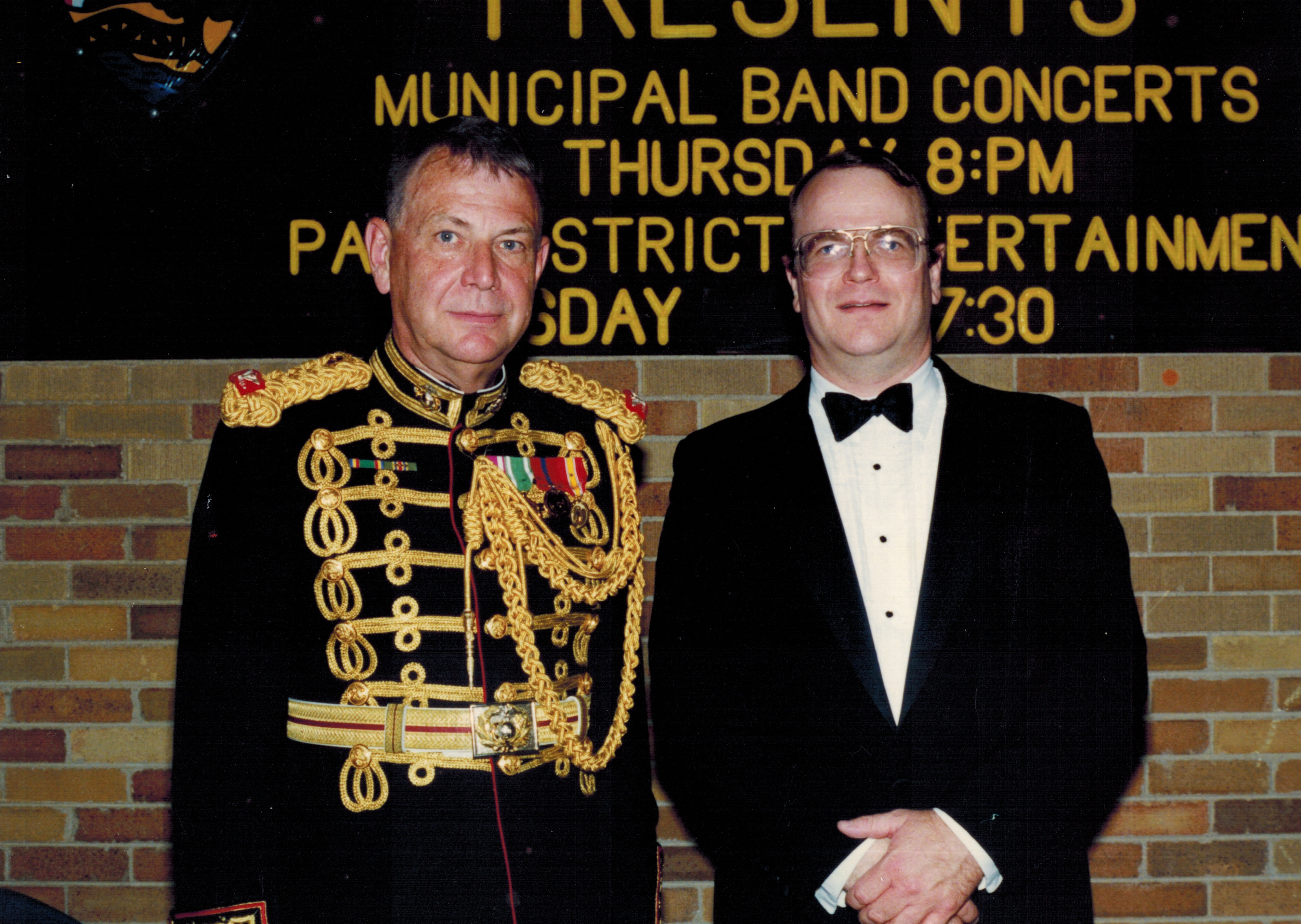  With Colonel John Bourgeois, Memorial Park, Wheaton, IL 