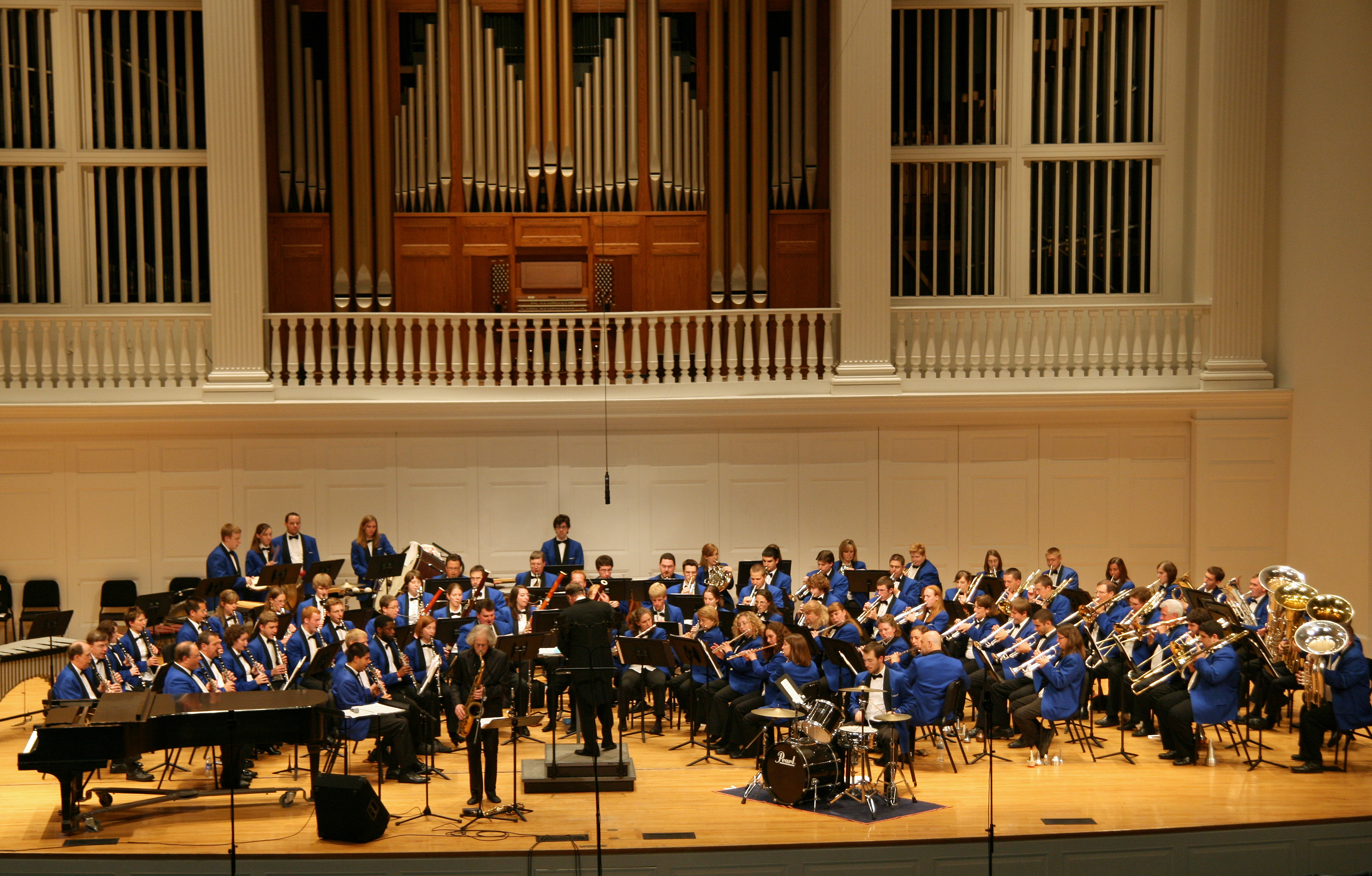  With Lou Marini Jr. in Edman Chapel, Wheaton, IL 