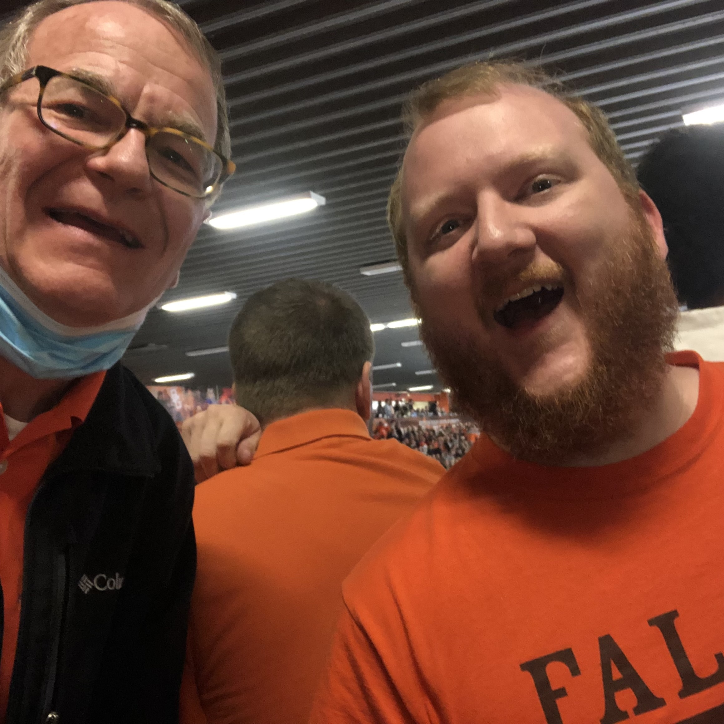  With Paul Fox. Alumni Band at BGSU Hockey (Feb. 2023) 